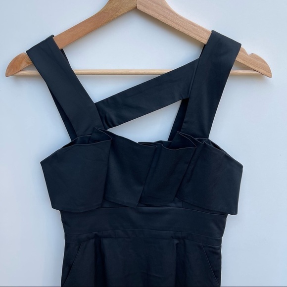 Laila Azhar Black Cocktail Party Dress Size 2 - Picture 4 of 11